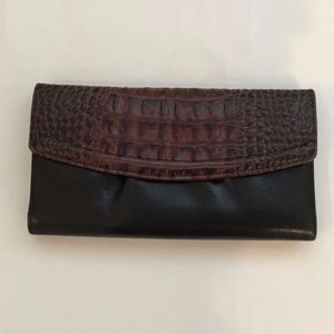 BRAHMIN TUSCAN LTHR SOFT CHECKBOOK CLUTCH WALL